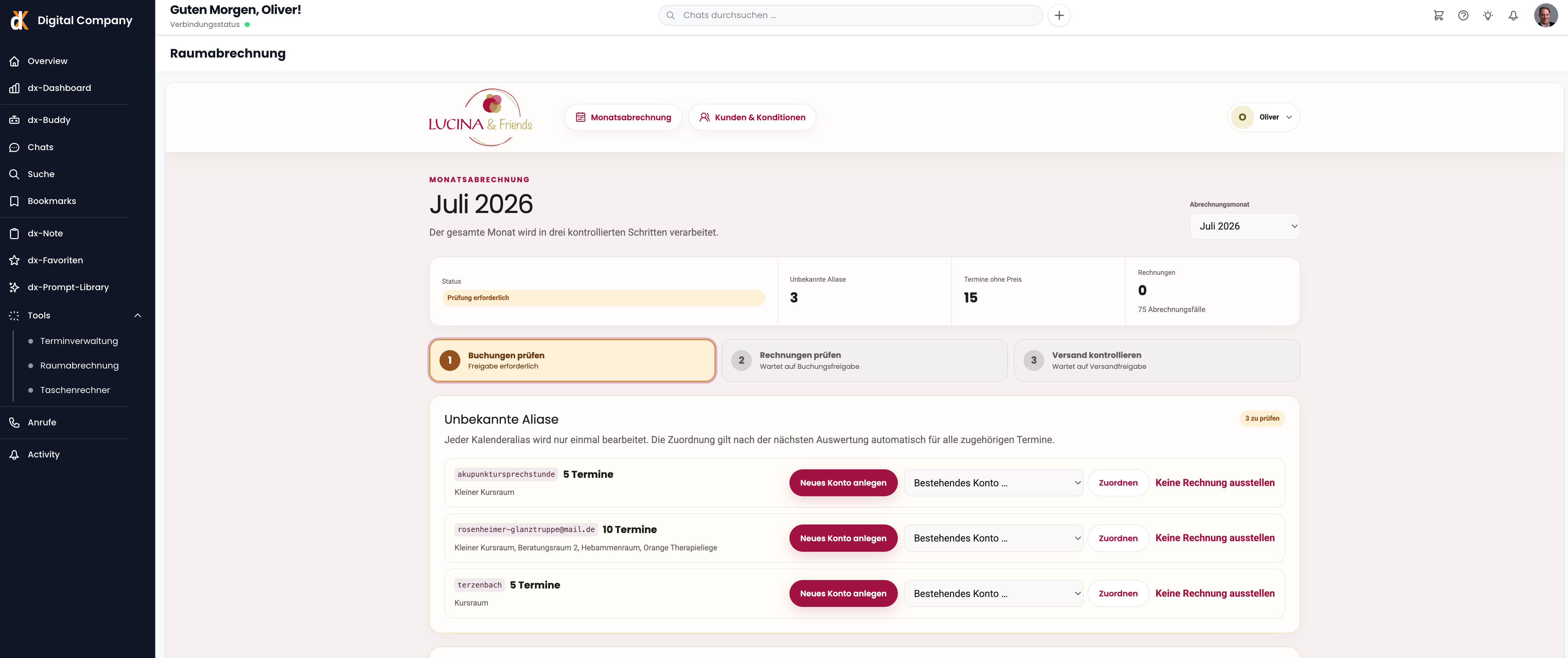Eigene App und kontrollierter Workflow im dx-Company OS